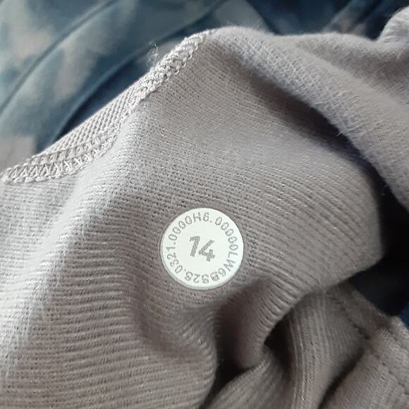 Lululemon Ready to High Rise Cropped Jogger Marble Dye Sweatpants Womens 14 - Picture 6 of 11